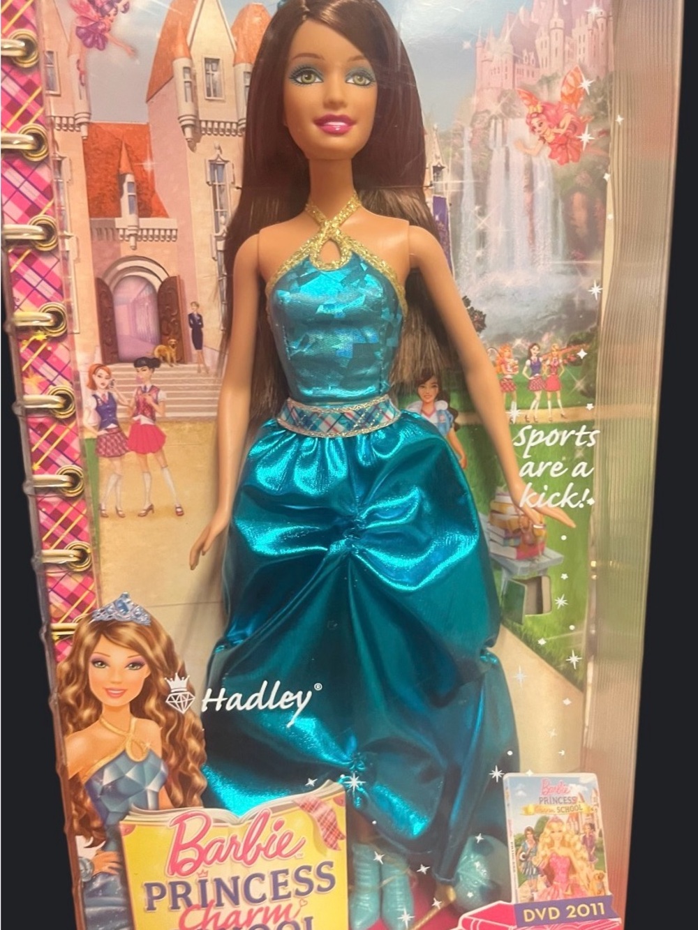 Barbie Teal Satin Princess Gown Doll